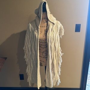 Free People wrap/shawl nwt one size color is marled oatmeal